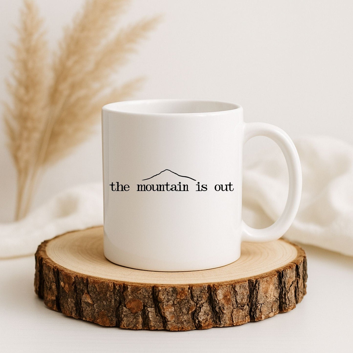 The Mountain is Out, Minimalist Rainier - 11oz Ceramic Mug