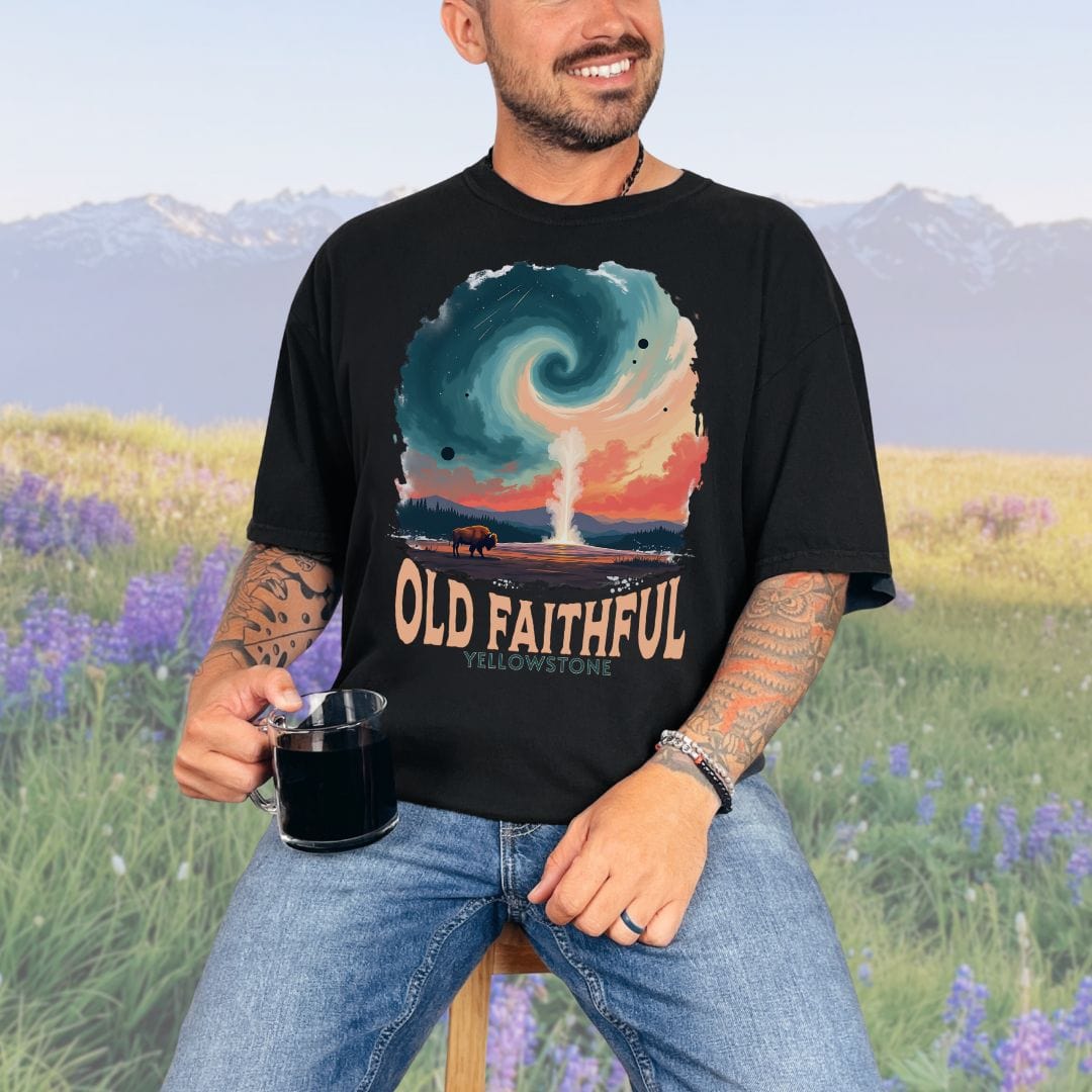 Cosmic Old Faithful, Vintage Style Tee