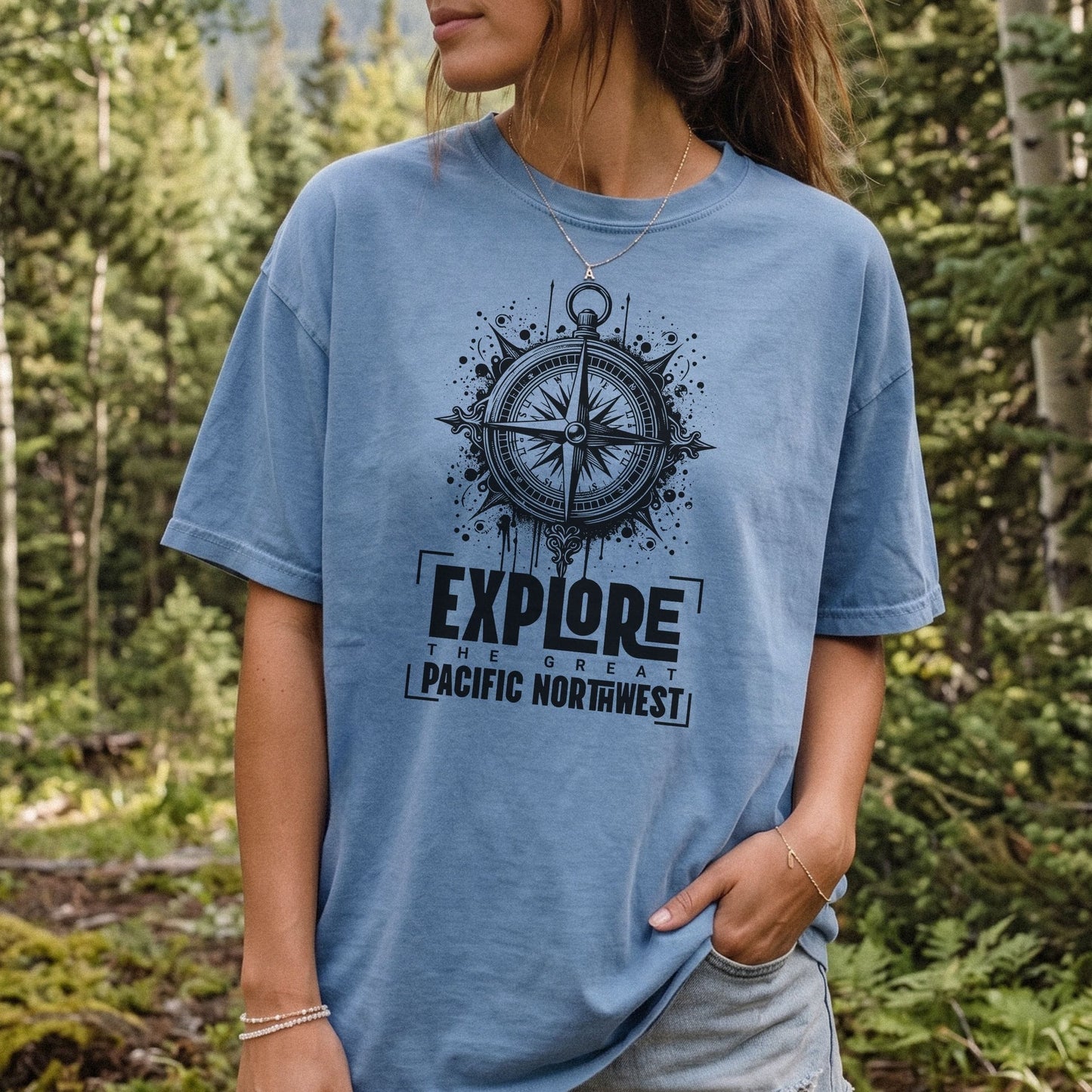 Explore Pacific Northwest Shirt | Outdoorsy Hiking Graphic Tee