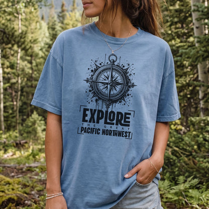 Explore Pacific Northwest Shirt | Outdoorsy Hiking Graphic Tee