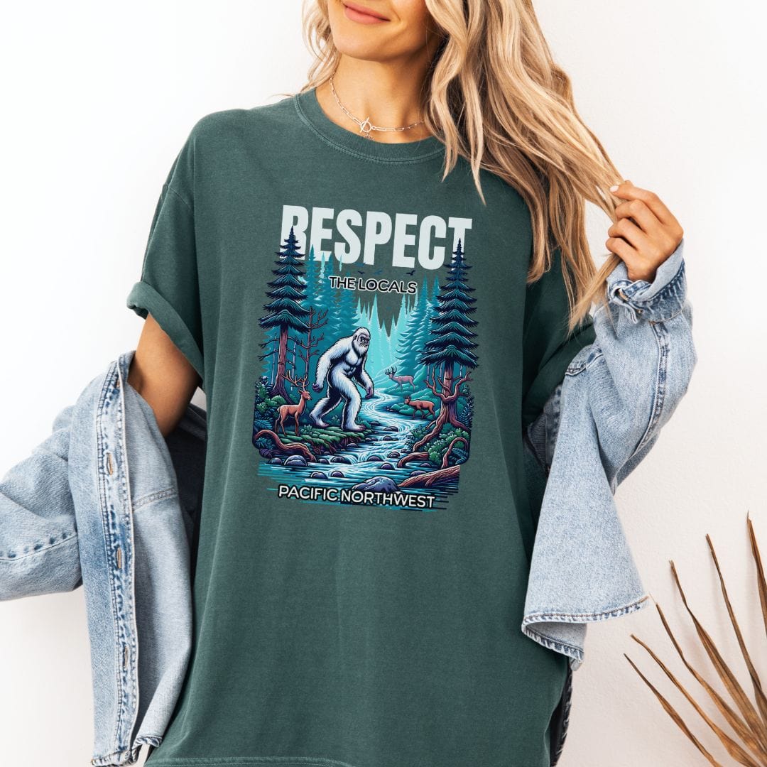 Respect the Locals, Bigfoot Edition, Vintage Style Tee