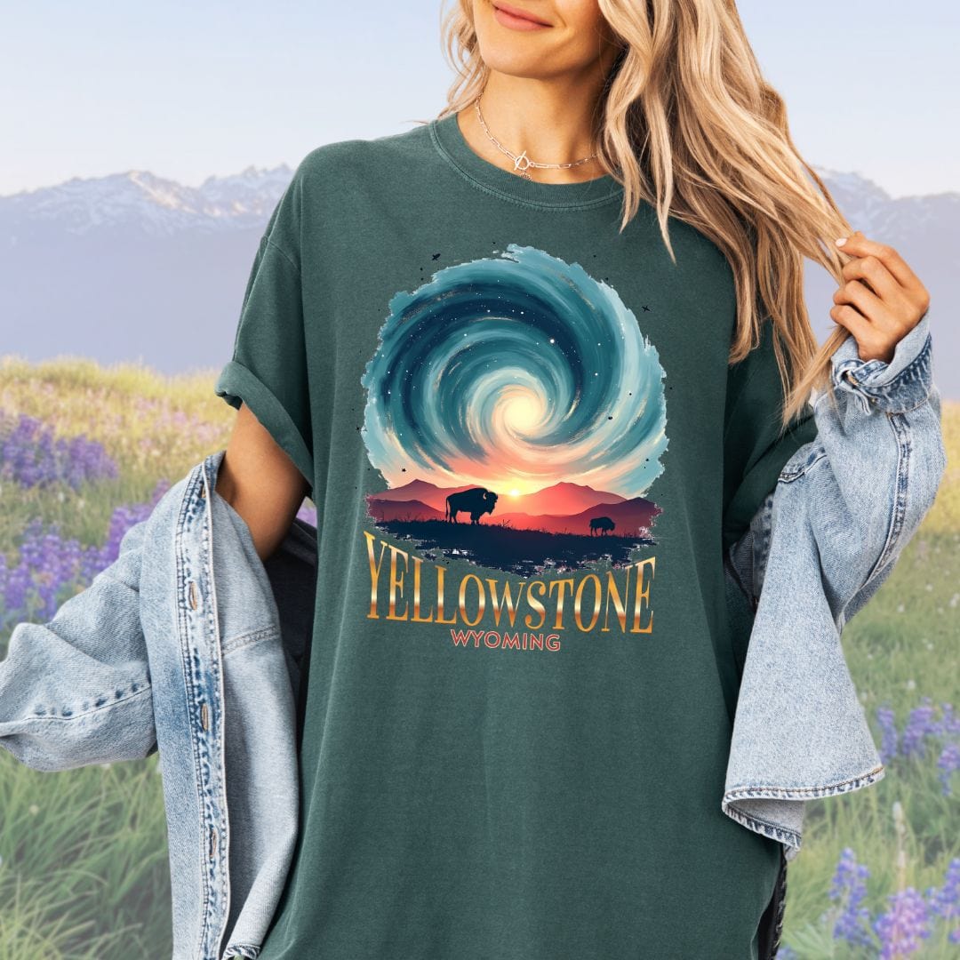 Cosmic Yellowstone Vintage Style Tee