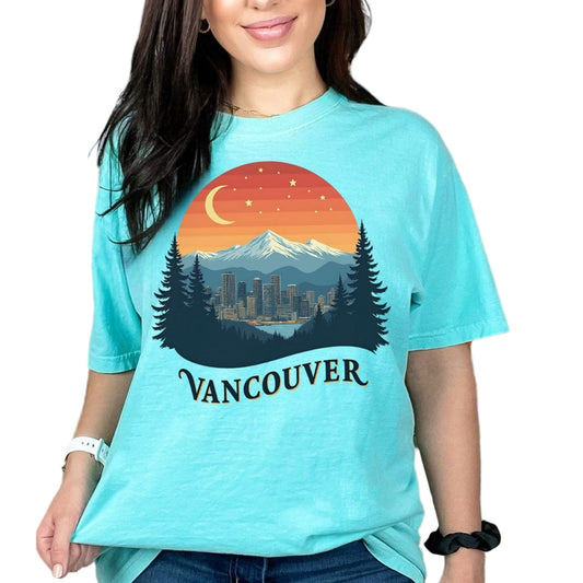 Mountain Glow Vancouver, Vintage Style Tee