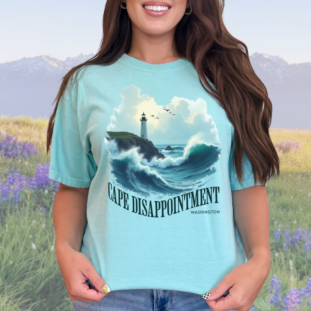 Cape Disappointment Lighthouse, Vintage Style Tee