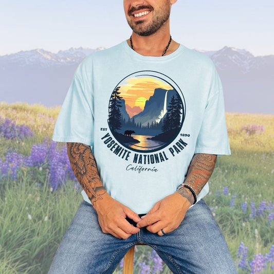 Yosemite California, NP Vintage Style Tee