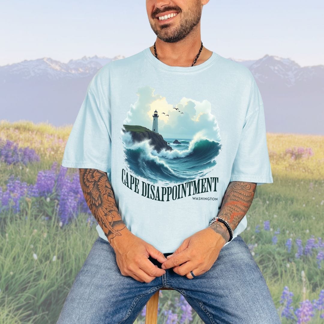 Cape Disappointment Lighthouse, Vintage Style Tee