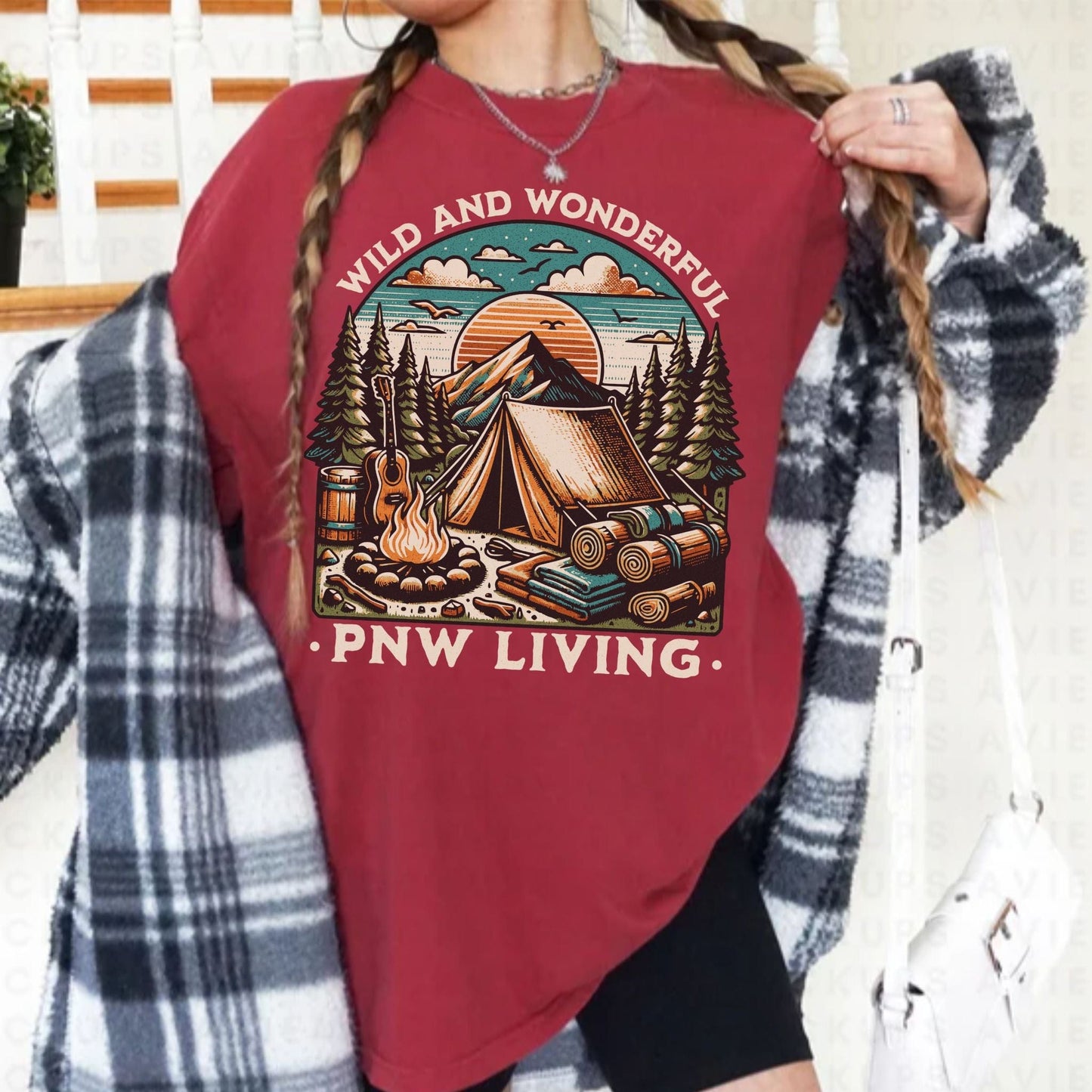 PNW Living, Camp Lovers, Vintage Style Tee