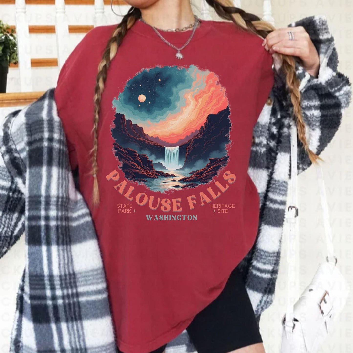 Cosmic Palouse Falls, Vintage Style Tee