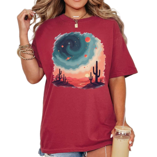Galactic Oasis, Vintage Style Tee