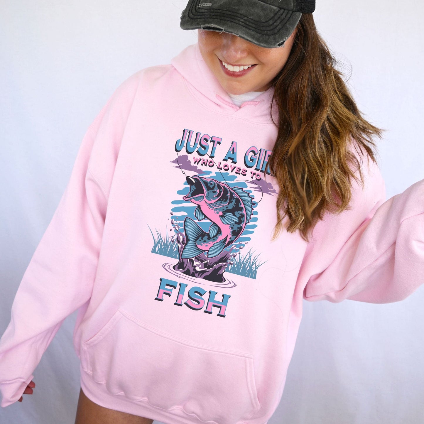 Just A Girl Who Loves To Fish Hoodie