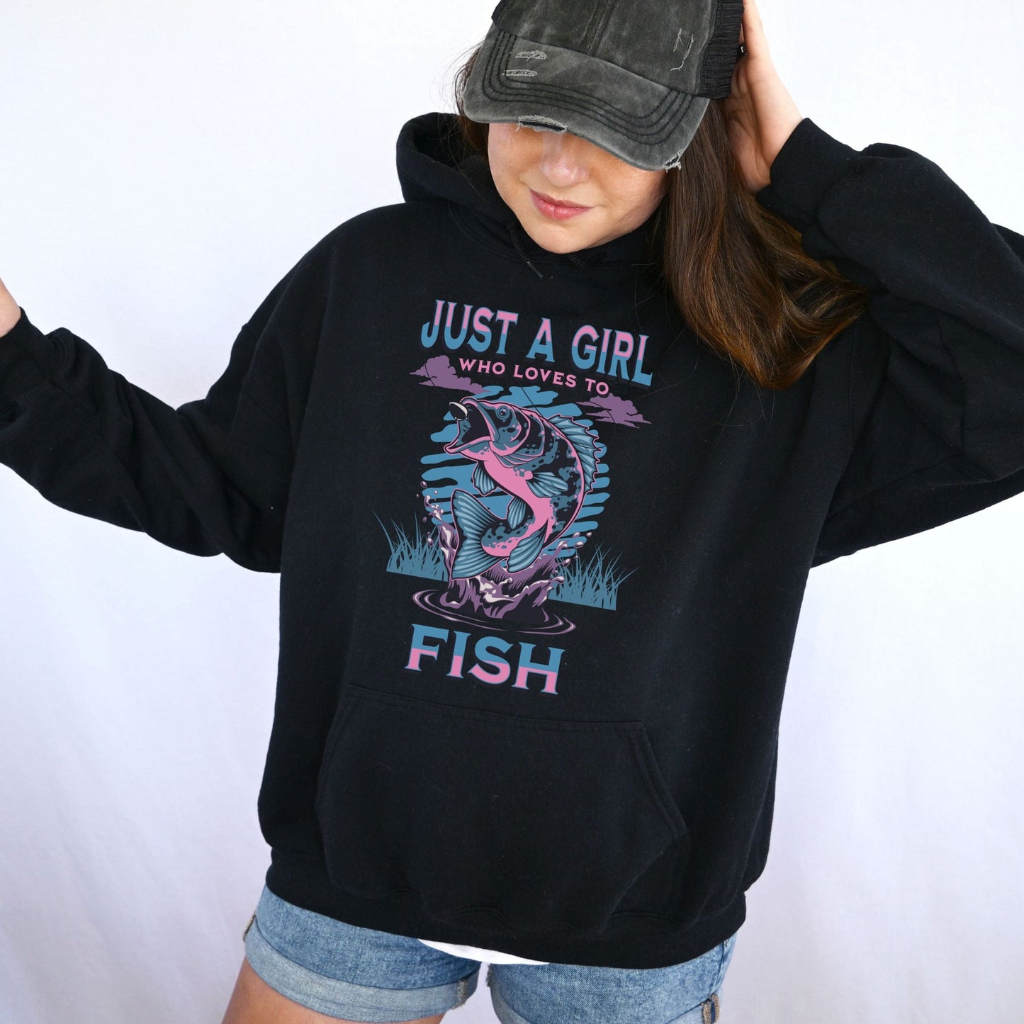 Just A Girl Who Loves To Fish Hoodie