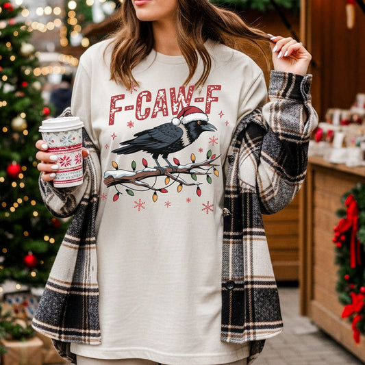 F-CAW-F Festive Crow - Softstyle Tee