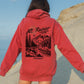 Mt Rainier National Park, Back Design, Vintage Style Hoodie