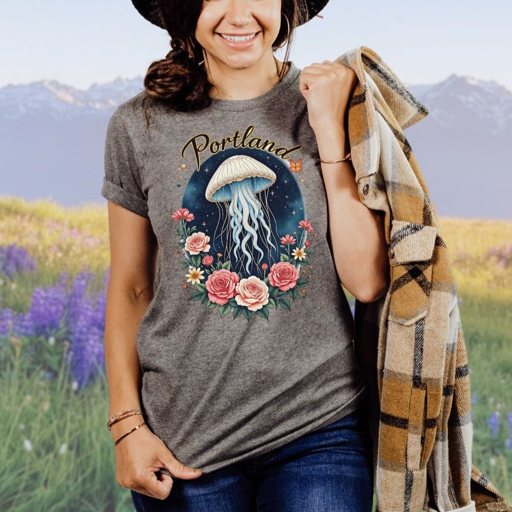 Portland Celestial Bloom Softstyle Tee