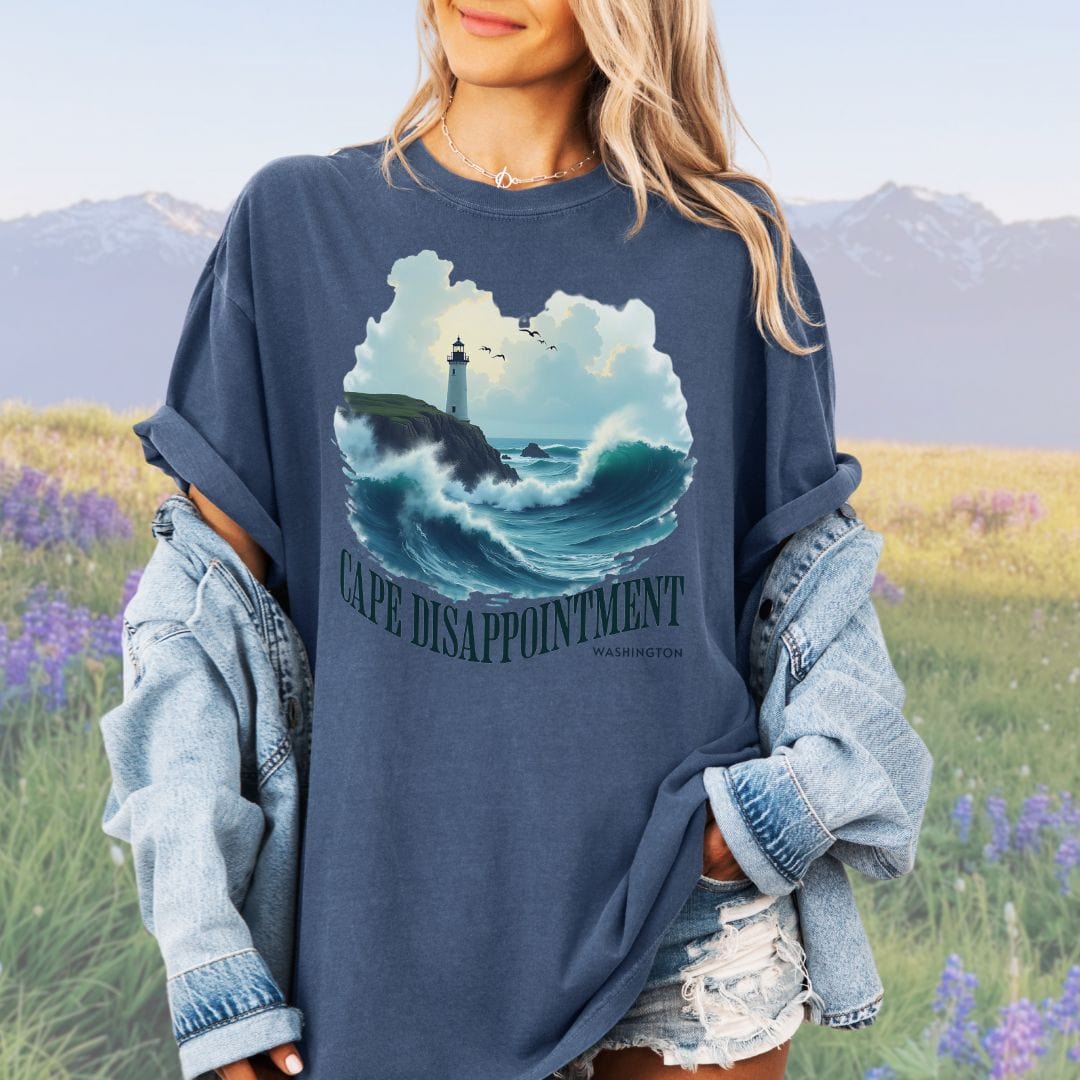 Cape Disappointment Lighthouse, Vintage Style Tee