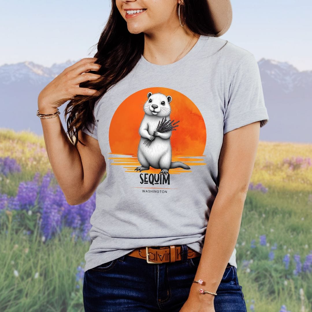 Sequim Marmot Sunset, Softstyle Tee
