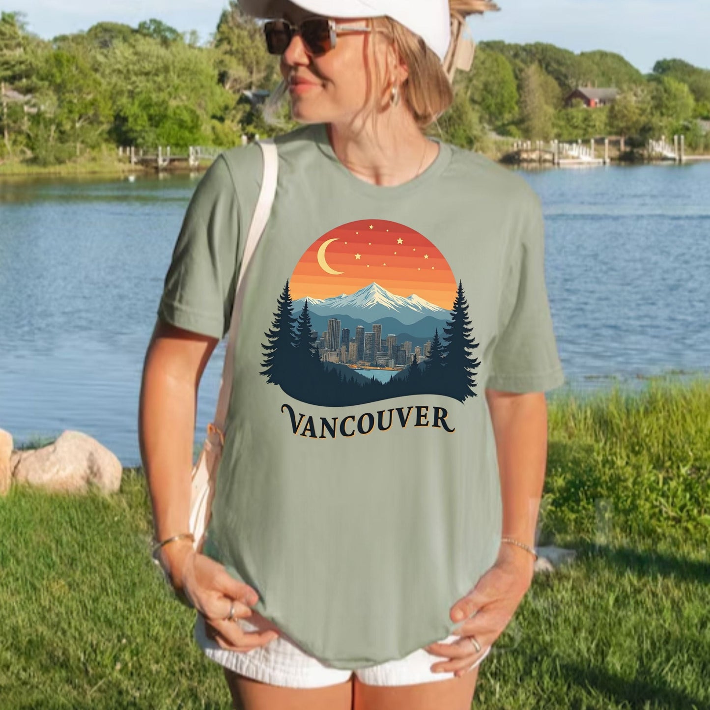 Mountain Glow, Vancouver Softstyle Tee