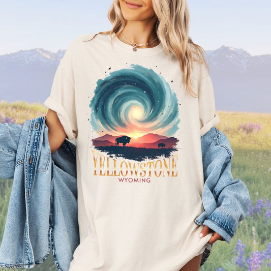 Cosmic Yellowstone Vintage Style Tee