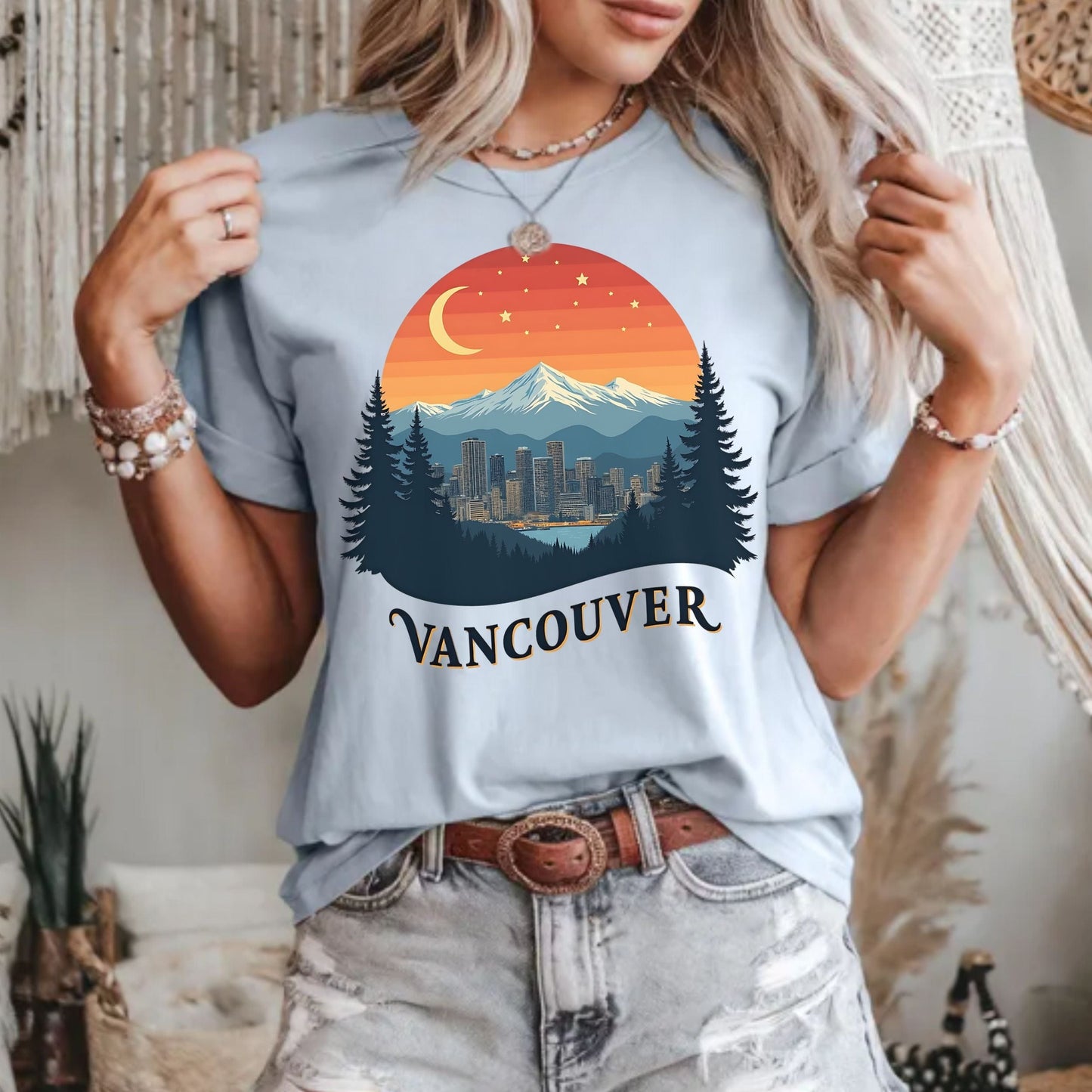Mountain Glow, Vancouver Softstyle Tee