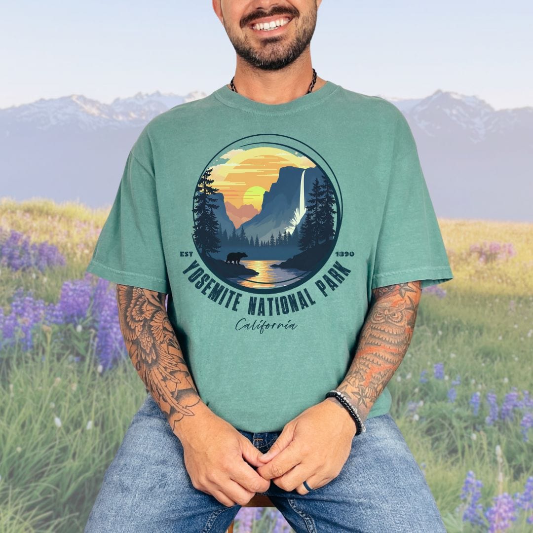 Yosemite California, NP Vintage Style Tee