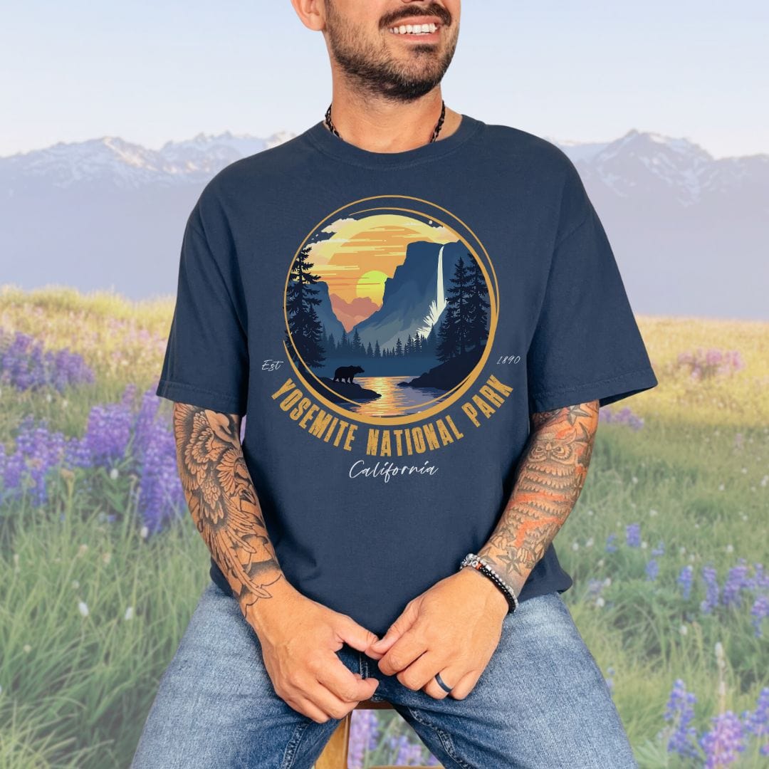 Golden Yosemite NP, Vintage Style Tee