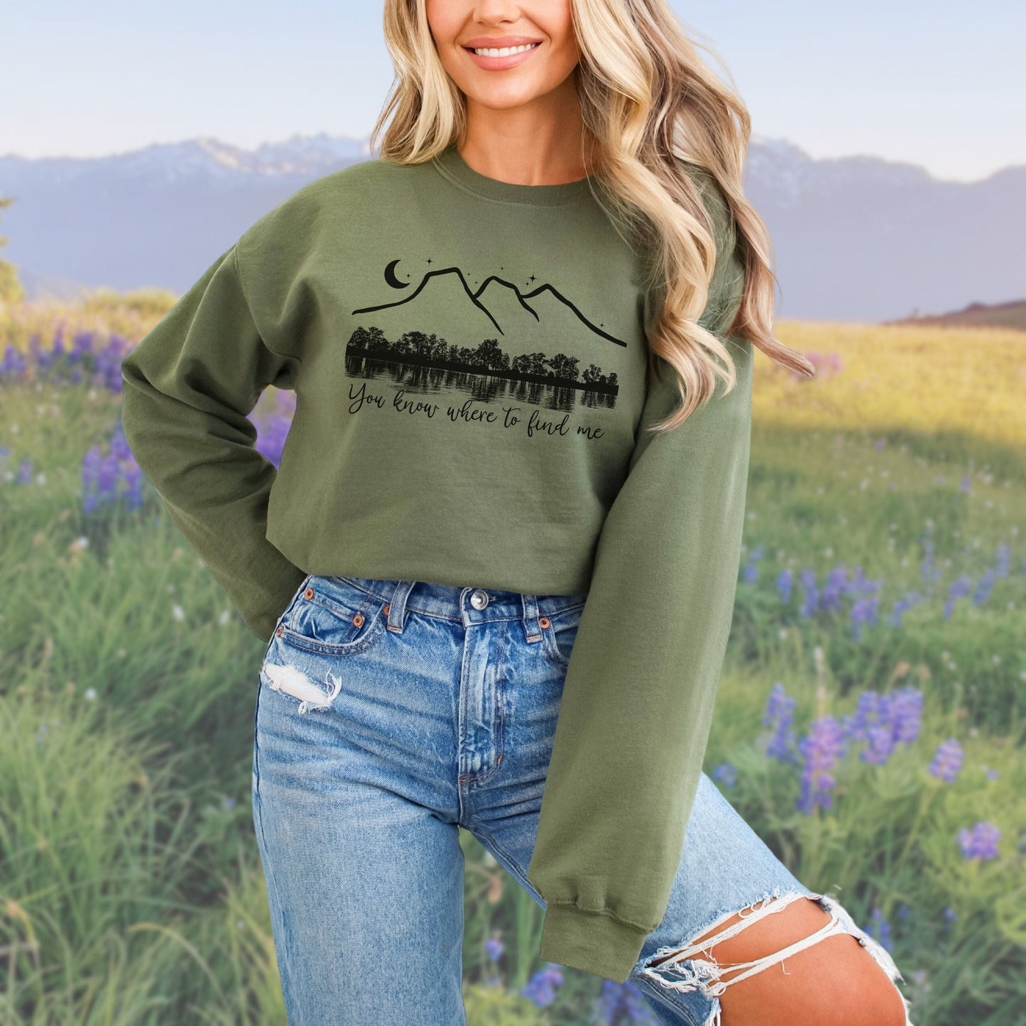 You know where to find me, Softstyle Sweatshirt