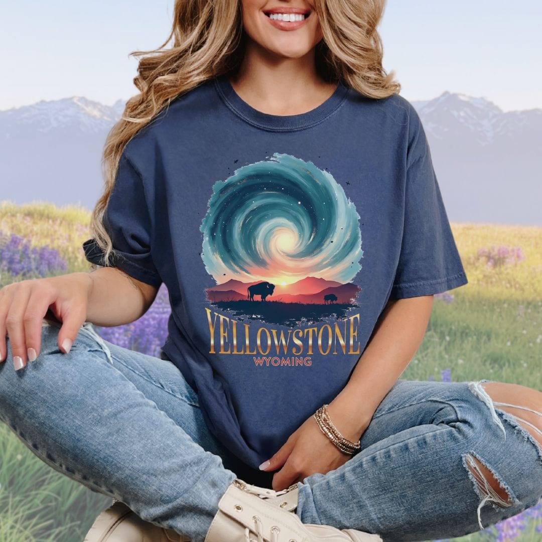 Cosmic Yellowstone Vintage Style Tee