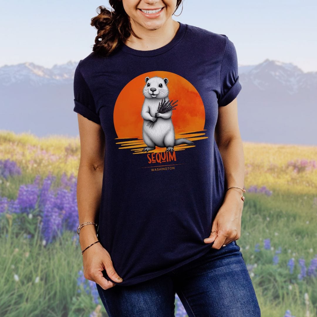 Sequim Marmot Sunset, Softstyle Tee