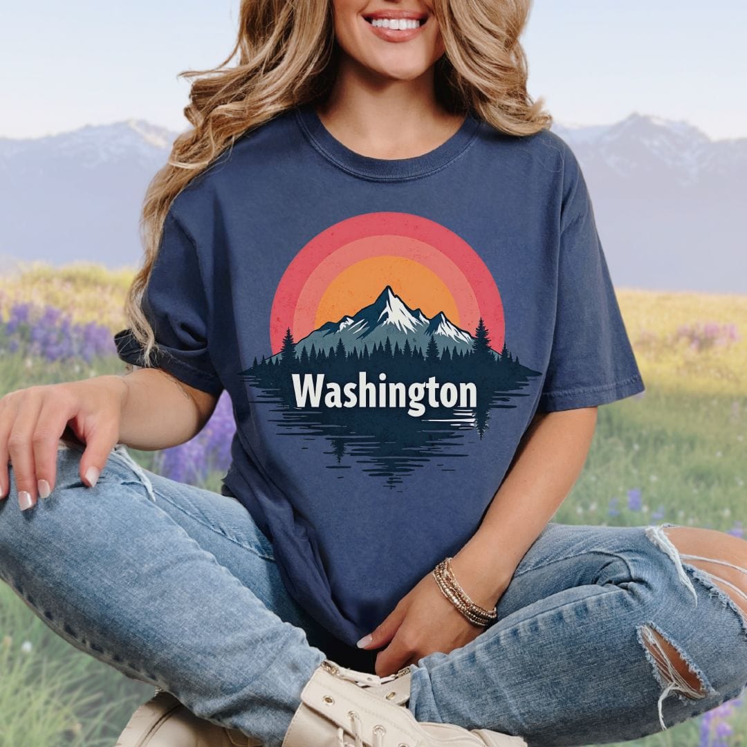 Washington Sunrise, Vintage Style Tee