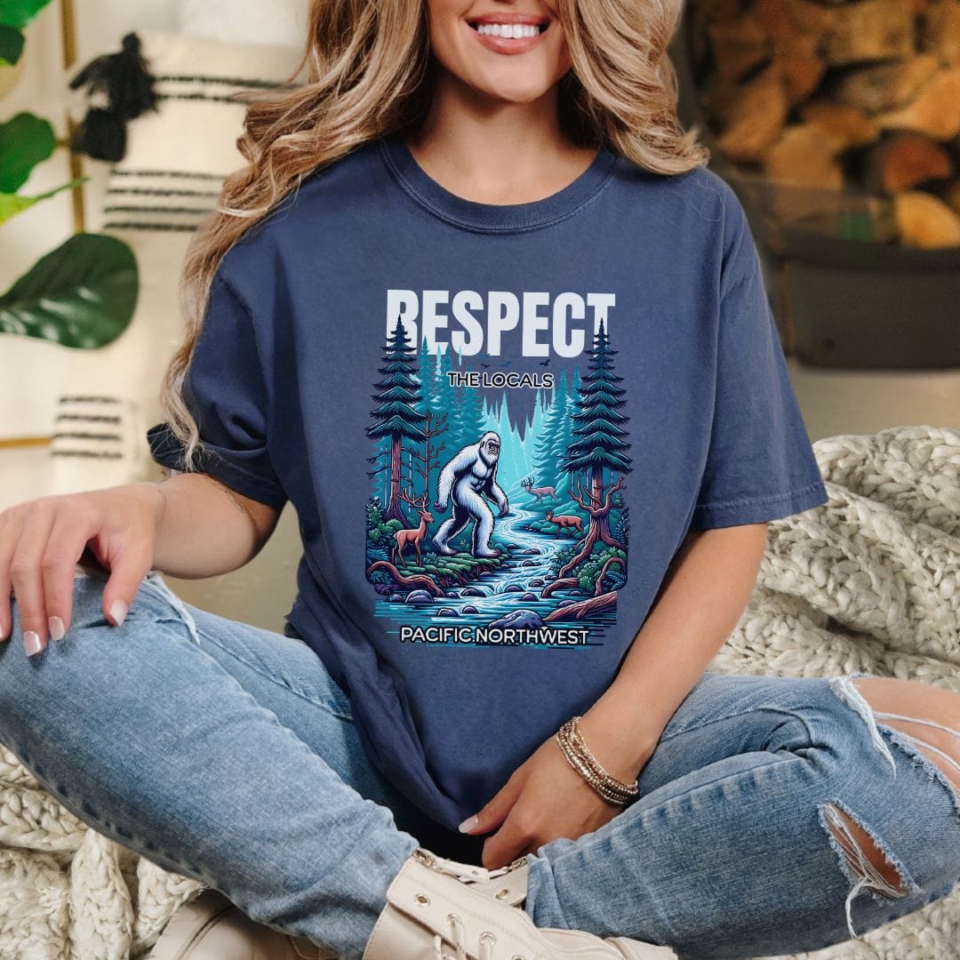 Respect the Locals, Bigfoot Edition, Vintage Style Tee
