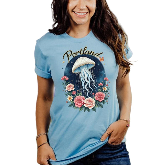 Portland Celestial Bloom Softstyle Tee
