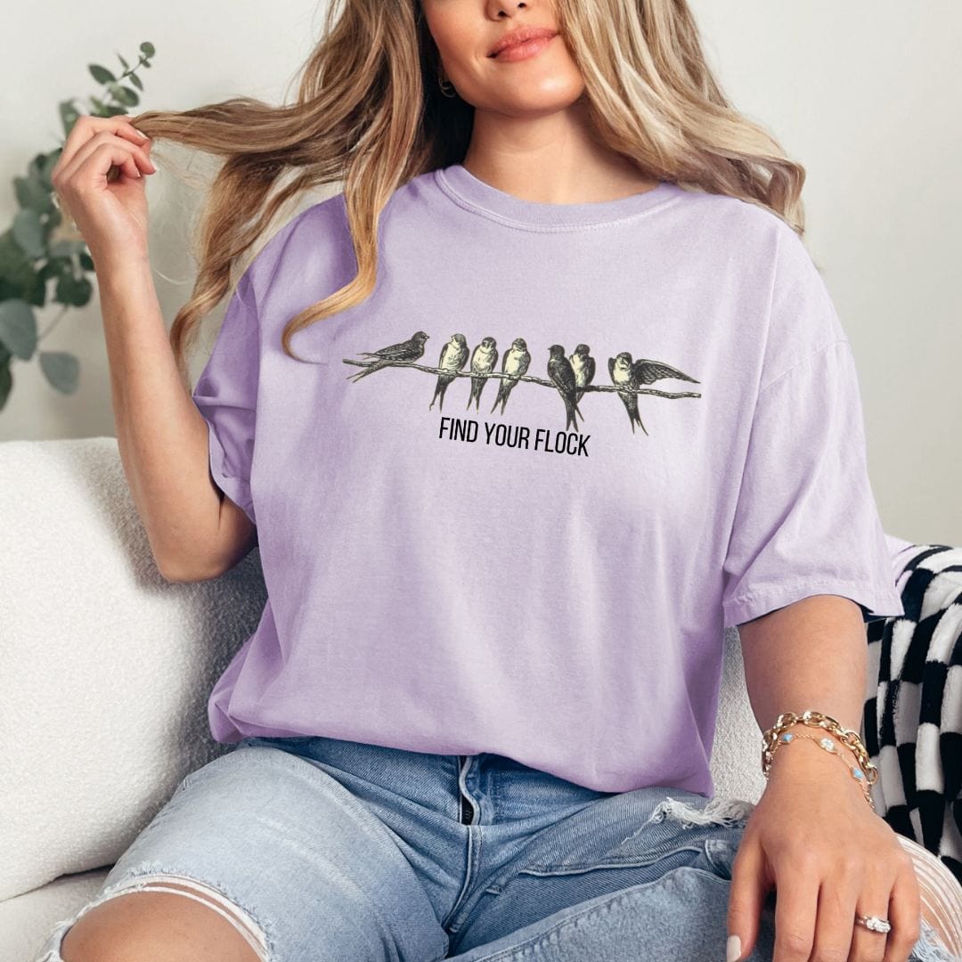 Find Your Flock, Vintage Style Tee