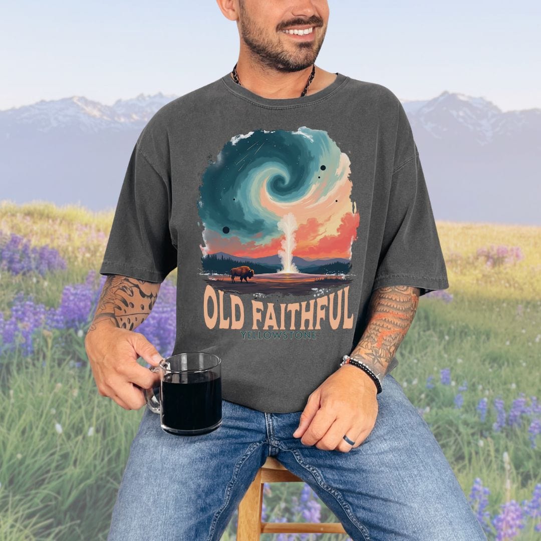 Cosmic Old Faithful, Vintage Style Tee