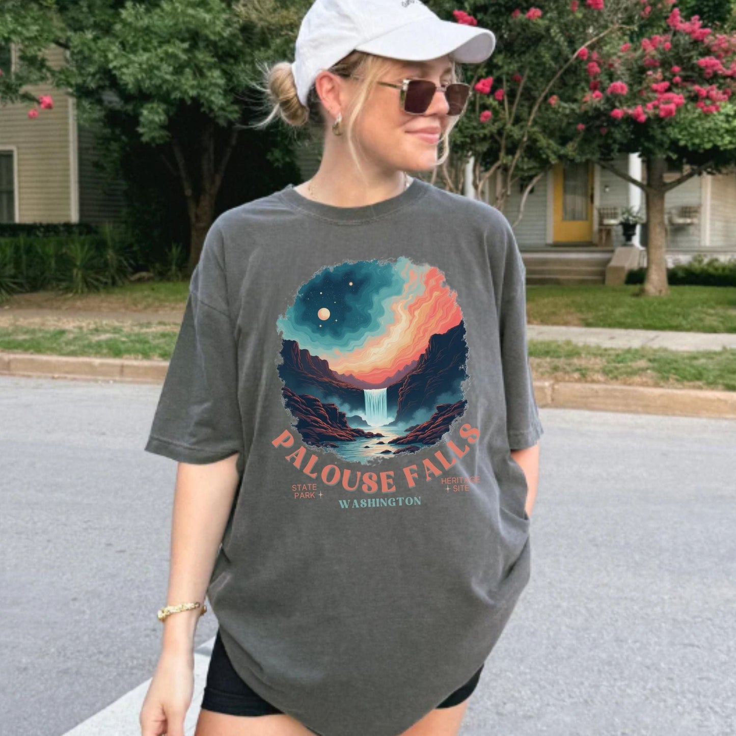 Cosmic Palouse Falls, Vintage Style Tee