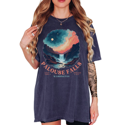 Cosmic Palouse Falls, Vintage Style Tee