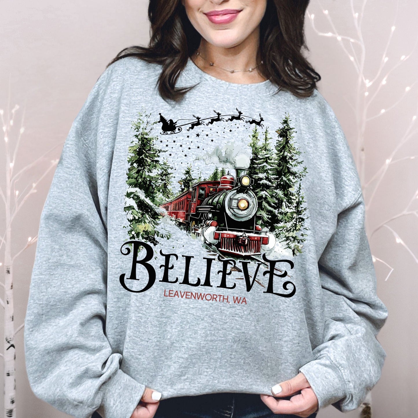 Leavenworth, Washington Christmas Softstyle Sweatshirt