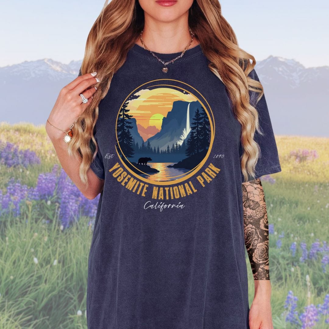 Golden Yosemite NP, Vintage Style Tee