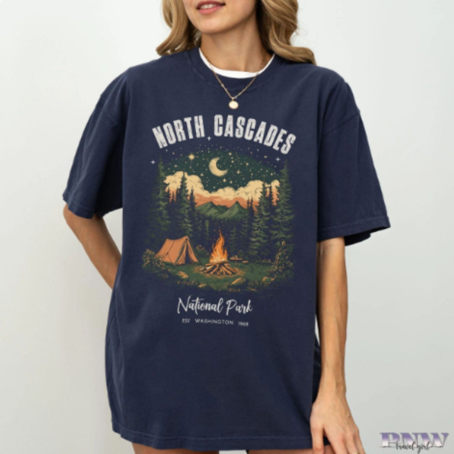 North Cascades National Park Camping Tee