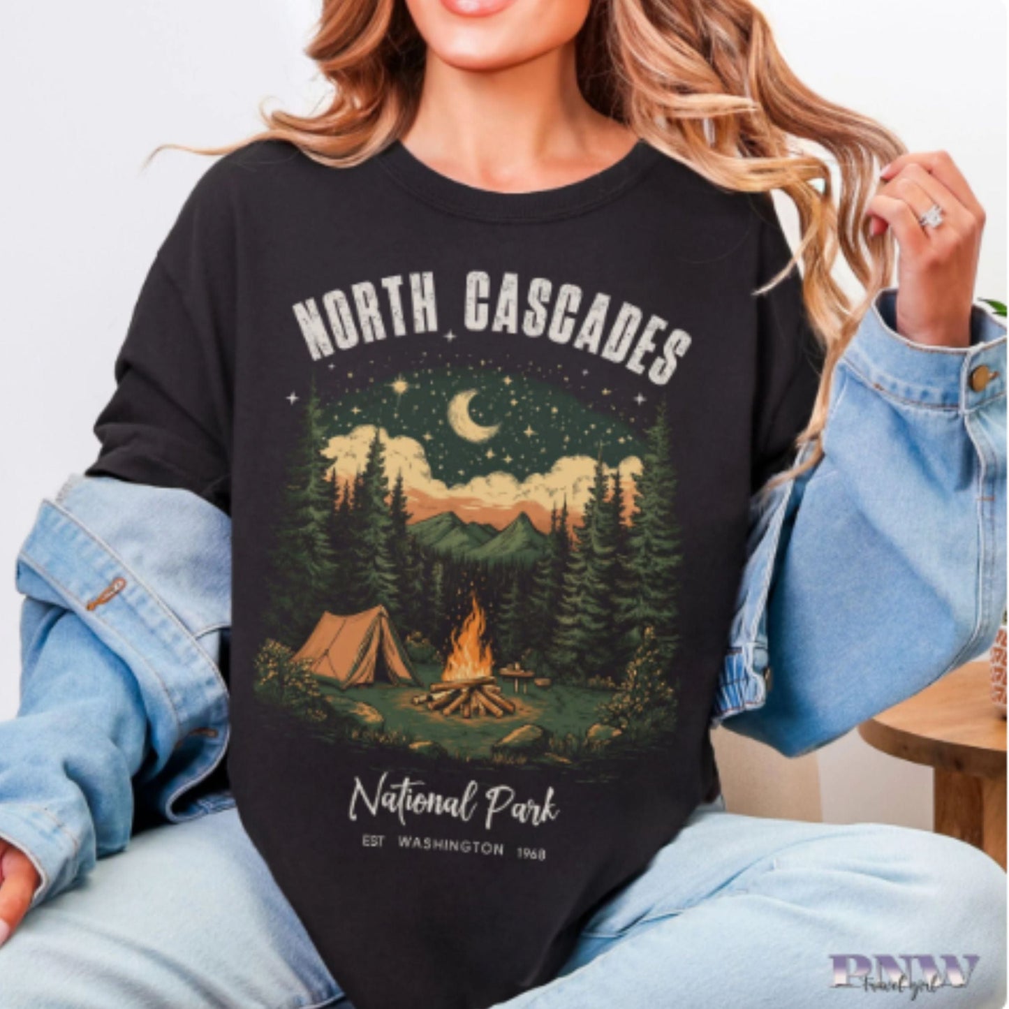 North Cascades National Park Camping Tee