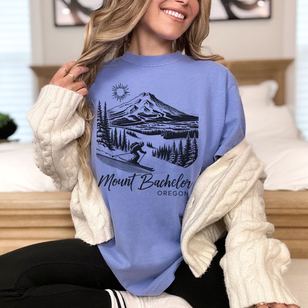 Mt Bachelor Oregon, Vintage Style Tee