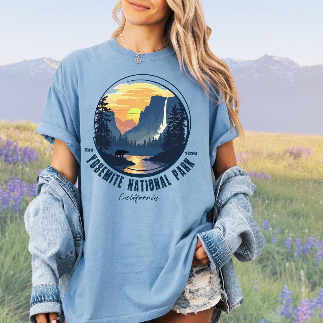 Yosemite California, NP Vintage Style Tee