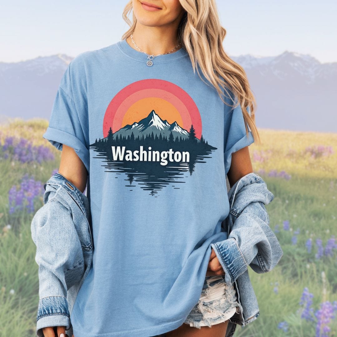 Washington Sunrise, Vintage Style Tee