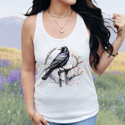 Nature Lover, Crow Tank Top