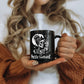 Pacific Northwest Skeleton Coffee Girl, Black Mug (11oz, 15oz)