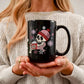 Christmas Skeleton Hot Cocoa Black Mug (11oz, 15oz)