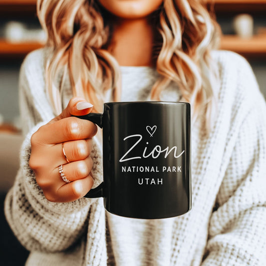 Zion National Park Black Mug (11oz, 15oz)