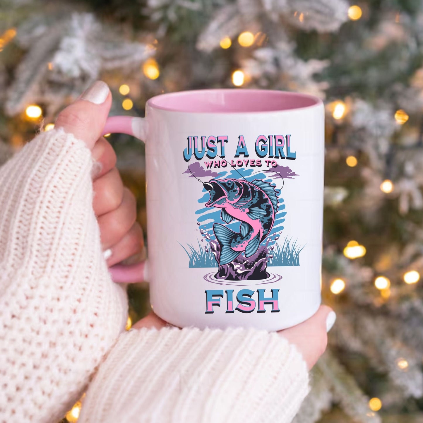 Just a Girl Who Loves to Fish, Ceramic Mug