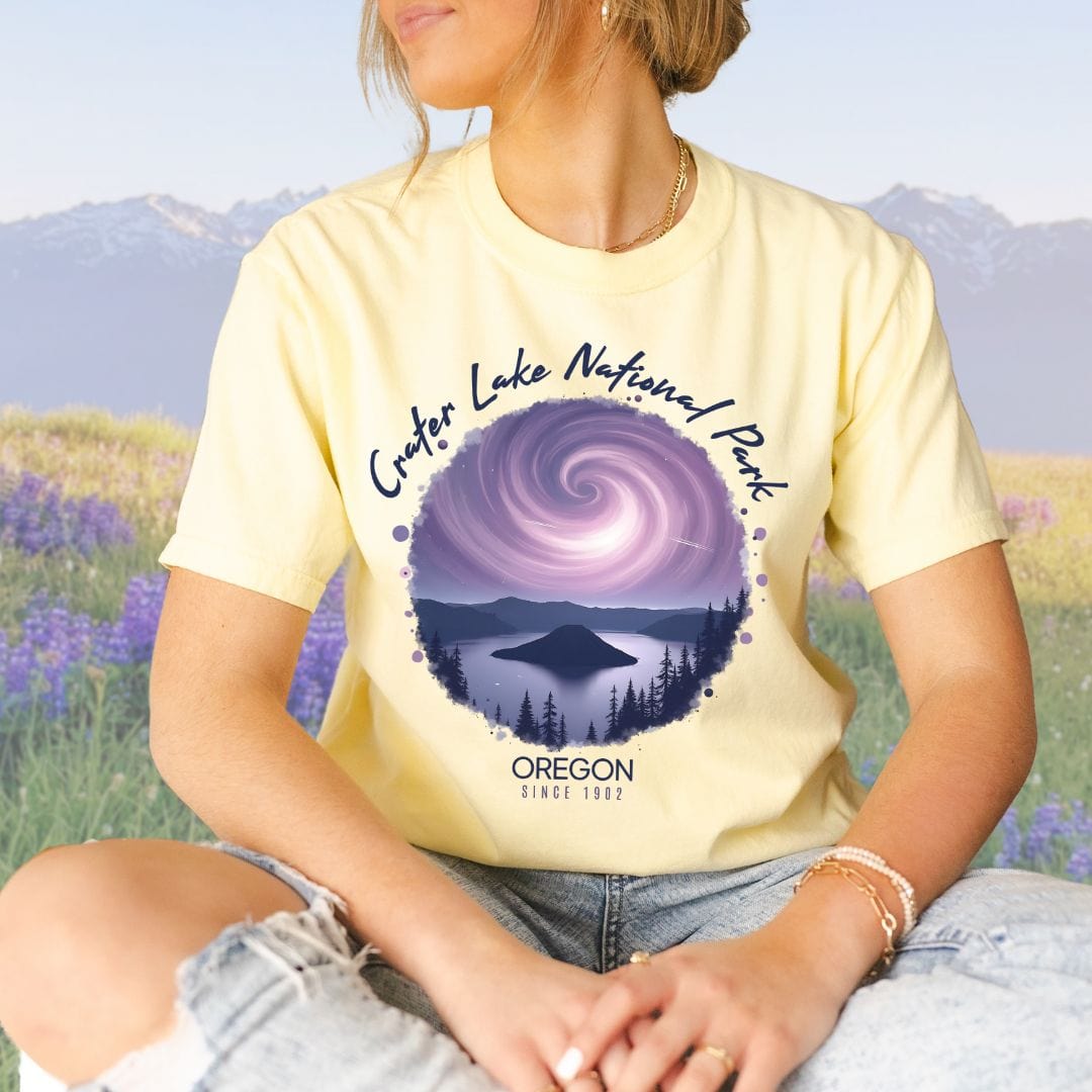 Cosmic Crater Lake, Vintage Style Tee