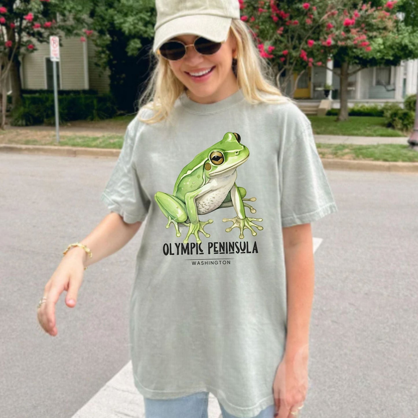 Olympic Peninsula Frog, Vintage Style Tee