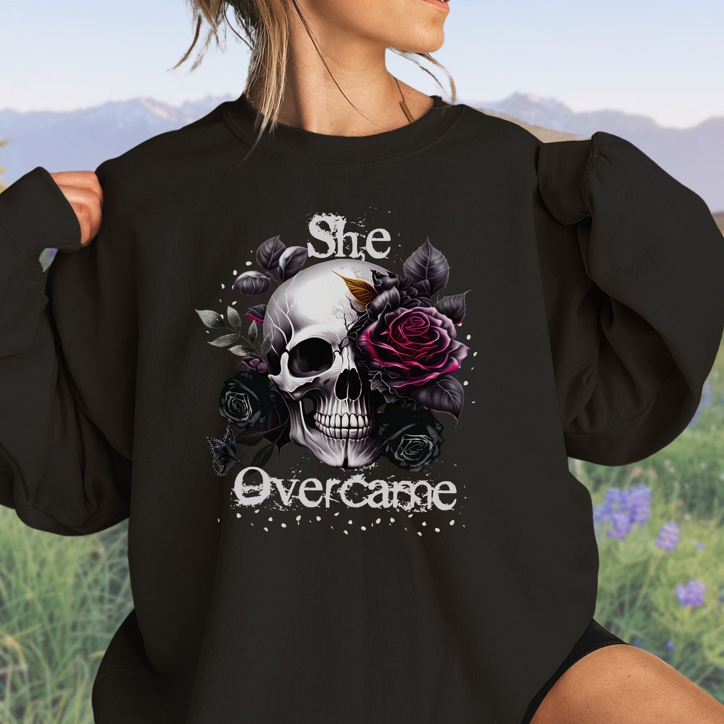 She Overcame, Softstyle Sweatshirt